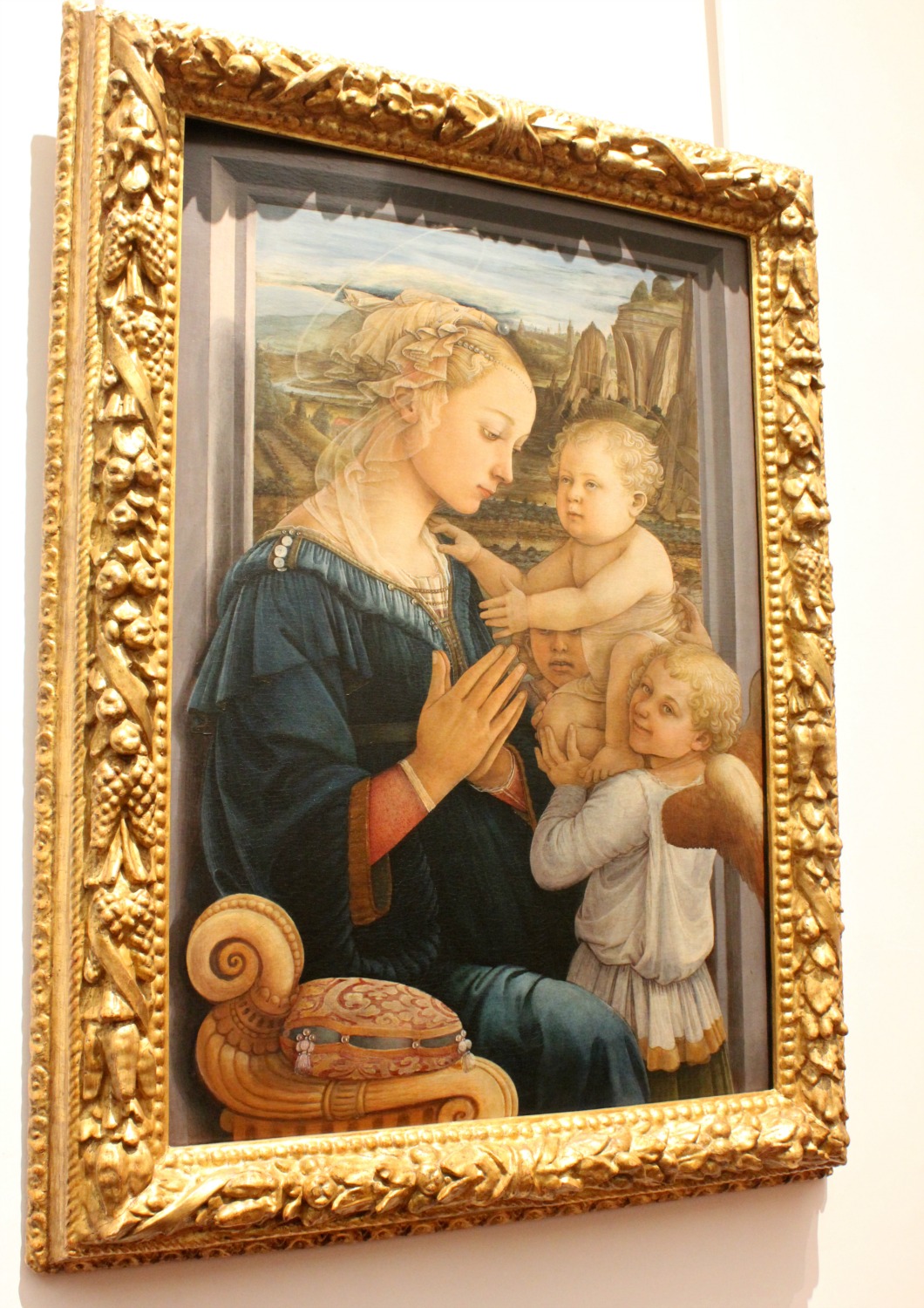 Artwork at the Uffizi gallery in Florence, Italy - my Uffizi tour with kids and gelato making day in Florence