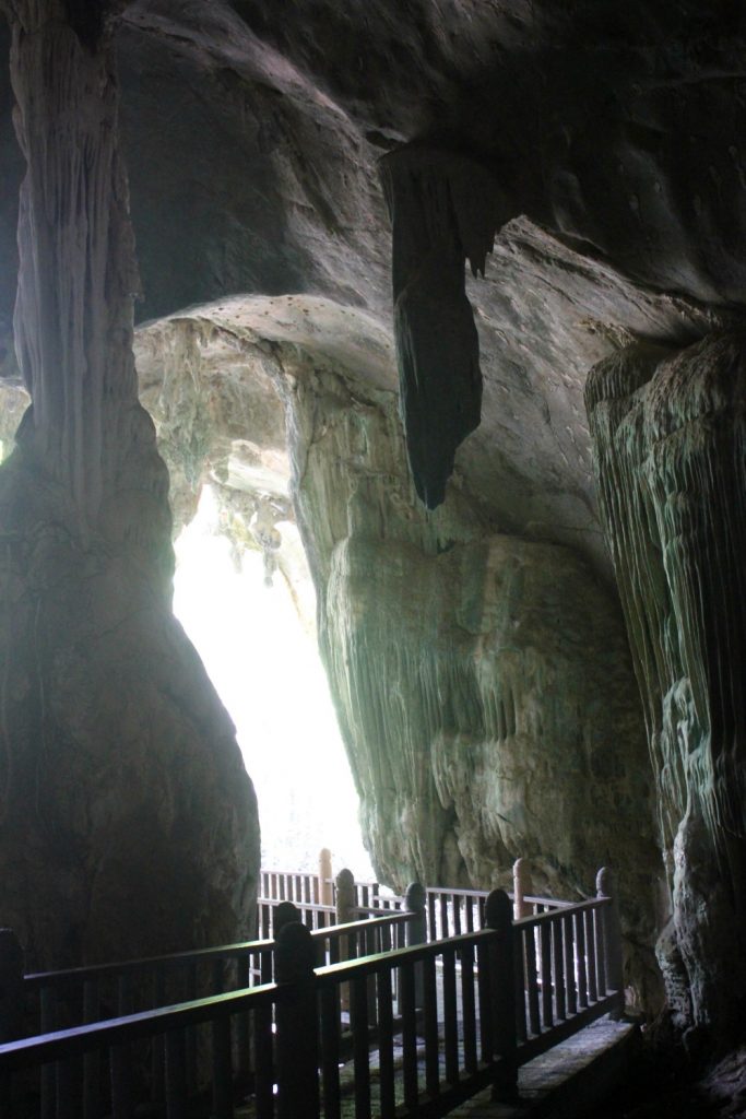Rock formations in the bat cave in Langkawi as part of a tour through the mangroves - my top Langkawi tour with kids