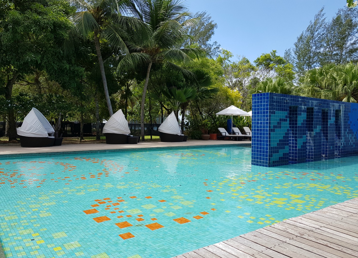 Shallow children's pool at The Danna Langkawi - my Danna Langkawi review if you're visiting the luxury hotel in Malaysia with kids