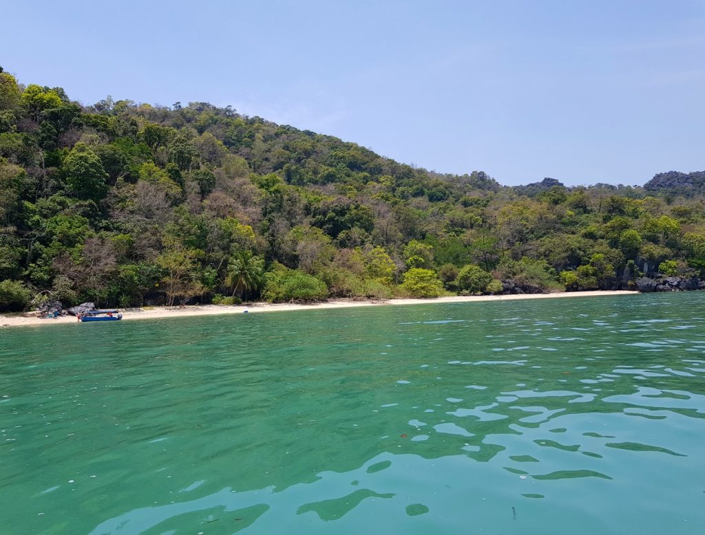Golden sands by the Andaman sea as part of a tour through the mangroves - my top Langkawi tour with kids