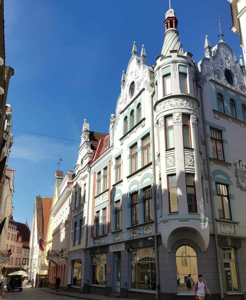 Intricate facade in the Old Town - the city's famously fairytale architecture is just one of the many reasons to visit Tallinn, Estonia