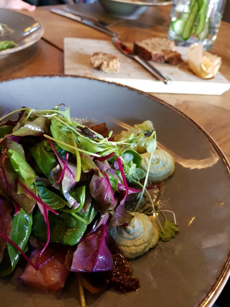 Delicious salad at Restoran Pegasus - the food is just one of the many reasons to visit Tallinn, Estonia