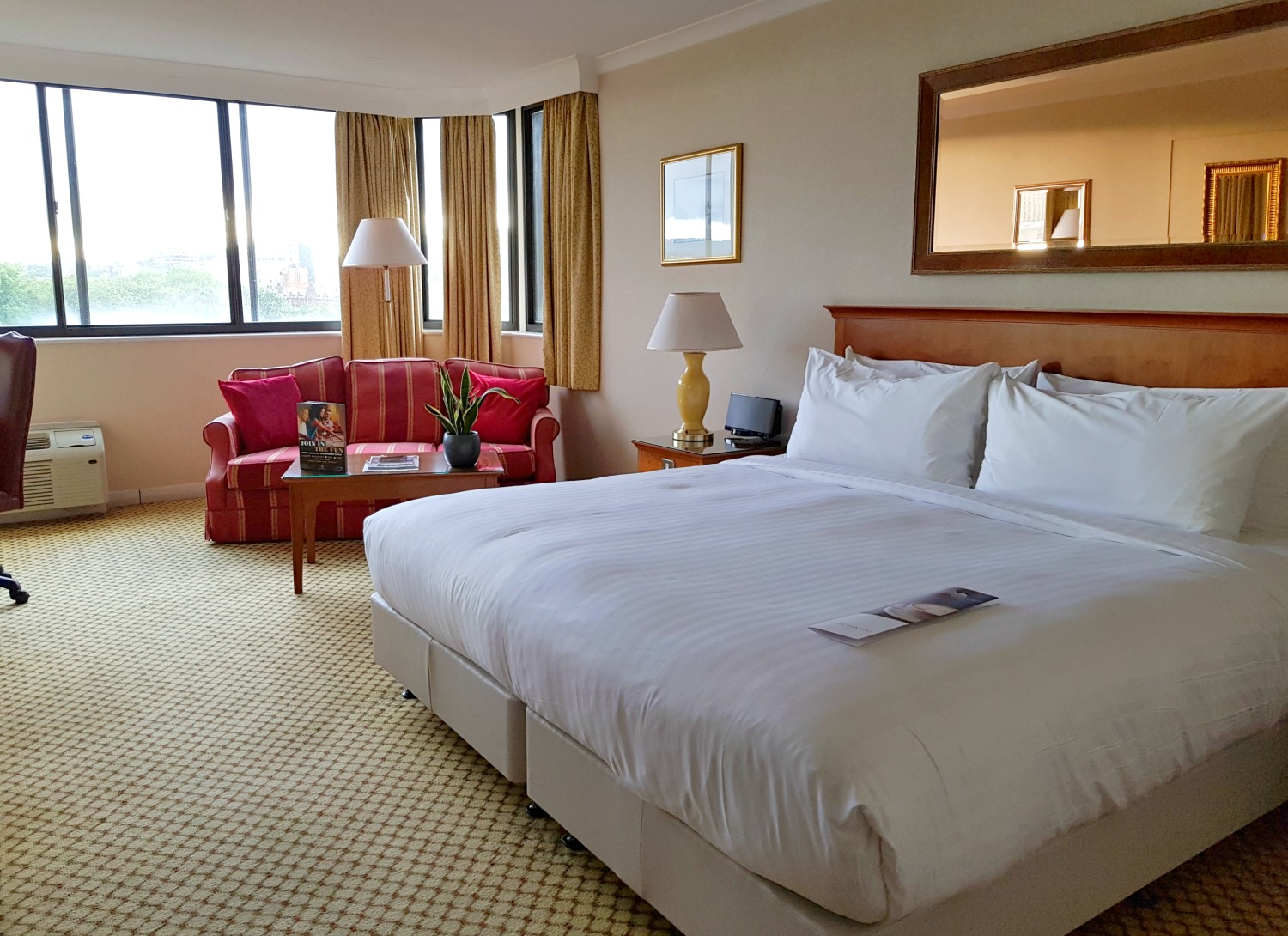 Our bedroom at the Marriott City Centre