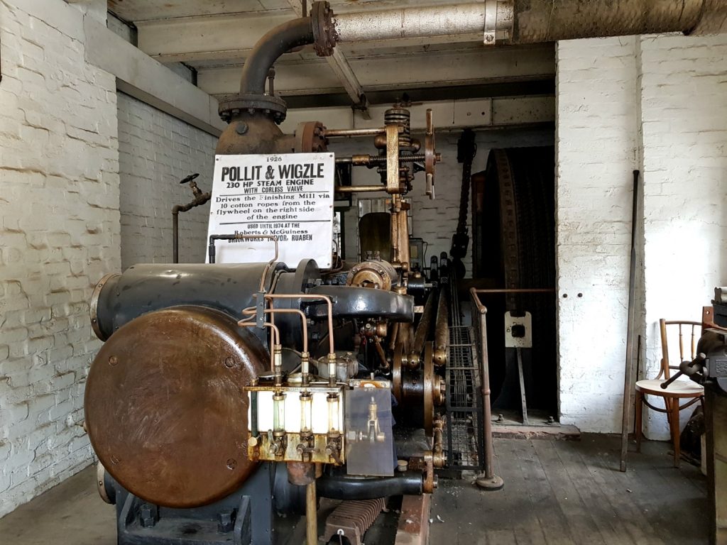 Engine in one of the buildings at the Victorian Town open air museum - my Blists Hill review for the family-friendly attraction in Ironbridge Gorge, Shropshire