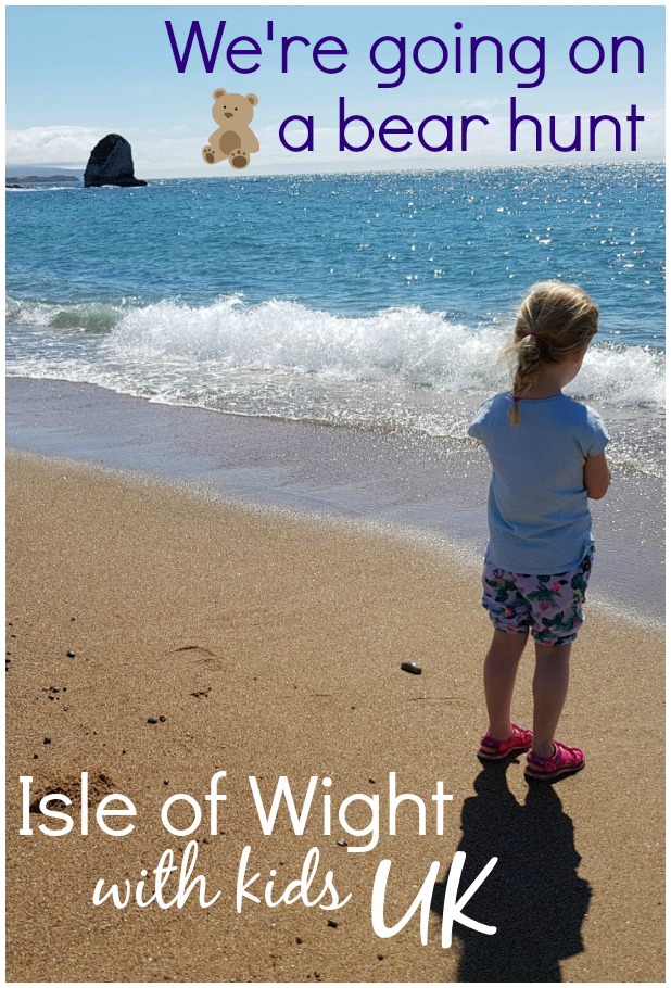 An Isle of Wight bear hunt - exploring the island off the south coast of England in the footsteps of the famous children's book, We're Going on a Bear Hunt, from swishy grass to beach, rockpool and forest.