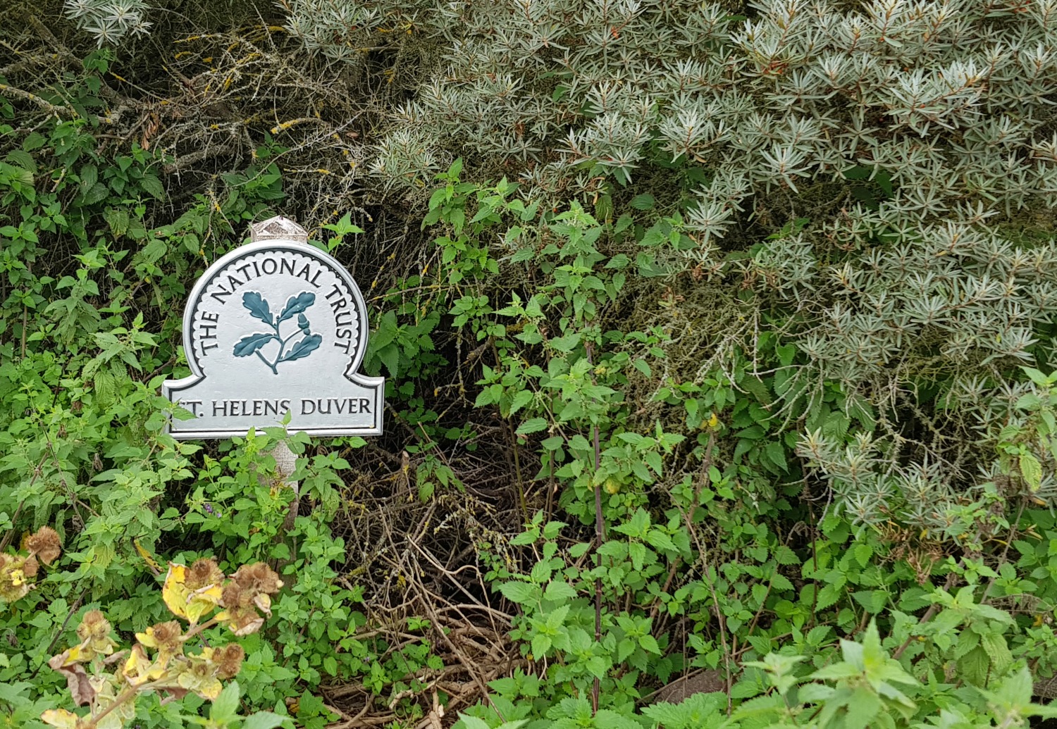 Sign for St Helens Duver - an Isle of Wight bear hunt, exploring the island in the footsteps of the famous children's book