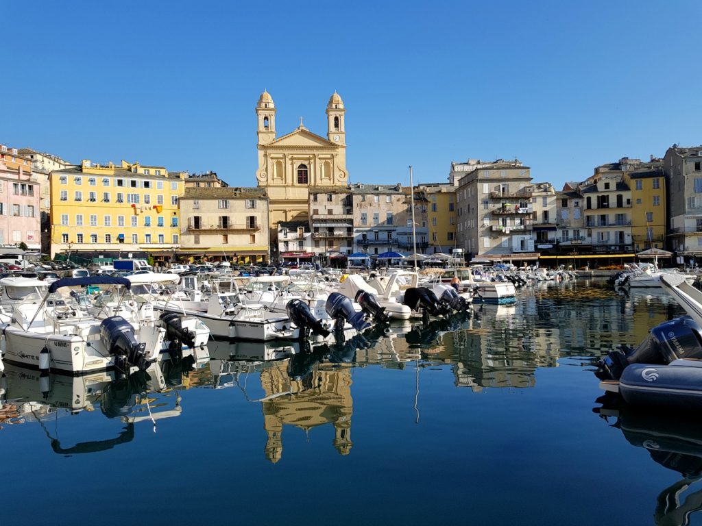 View across the harbour to the cathedral at Bastia - my Corsica short break visiting Bastia and Calvi in a long weekend