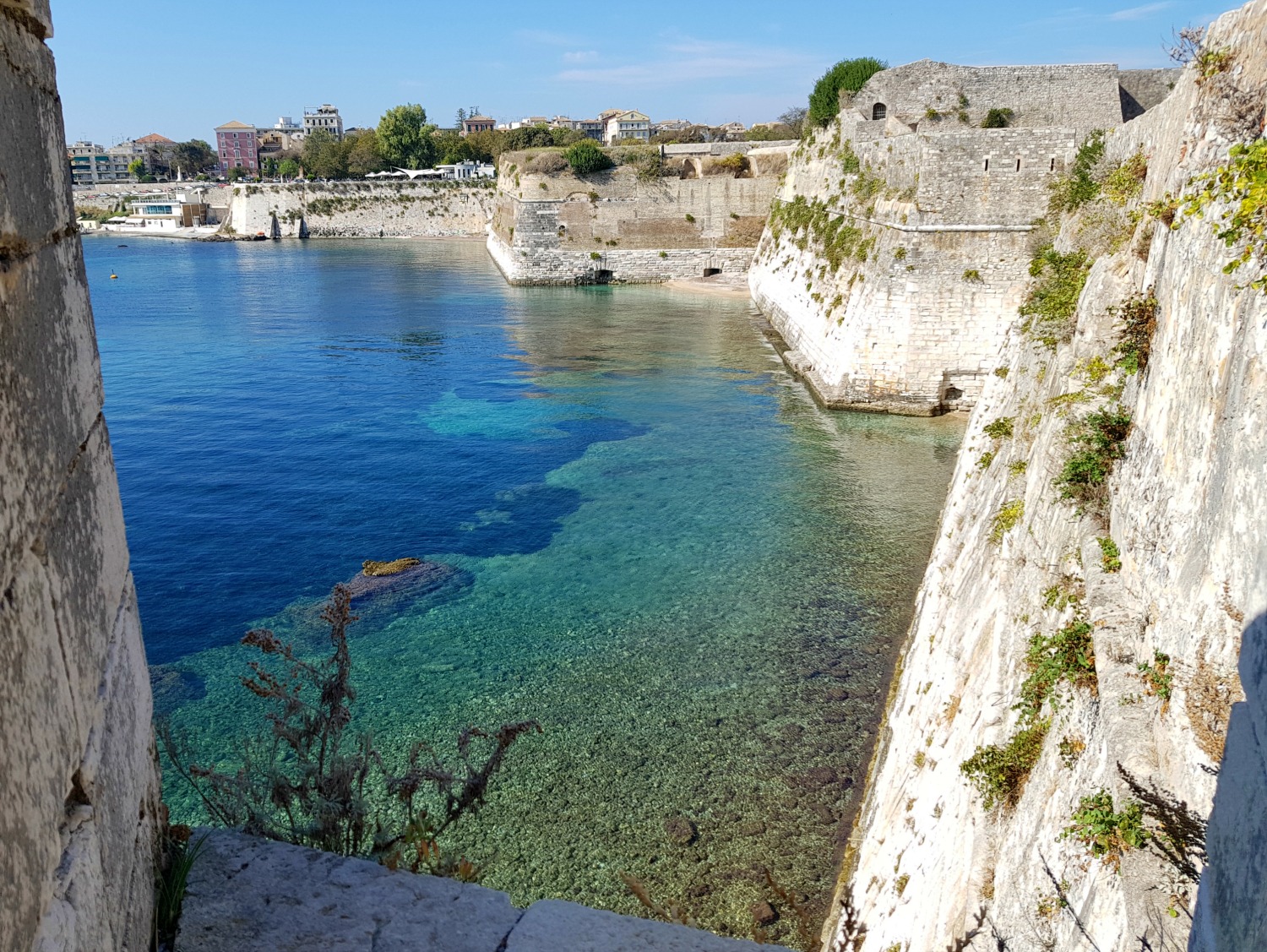 View from the Old Venetian fortress in Corfu Town on our day exploring at half-term - plus my family travel essentials for the trip