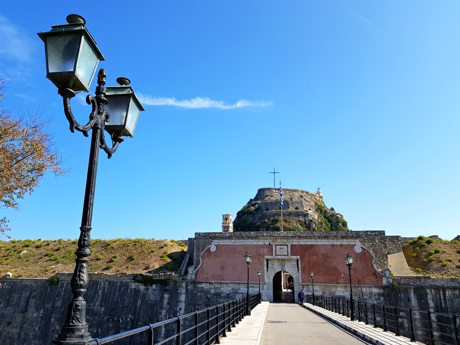 Old Venetian fortress in Corfu Town on our day exploring at half-term - plus my family travel essentials for the trip