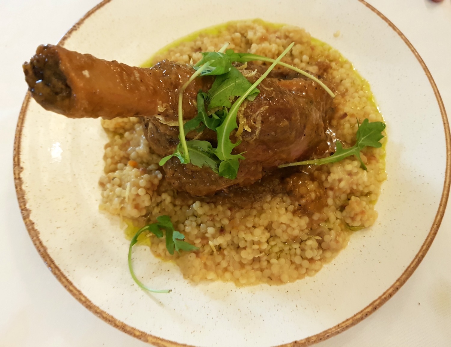 Greek style lamb shank in one of the restaurants at Ikos Dassia - my review of Ikos Dassia with kids, a family holiday in Corfu