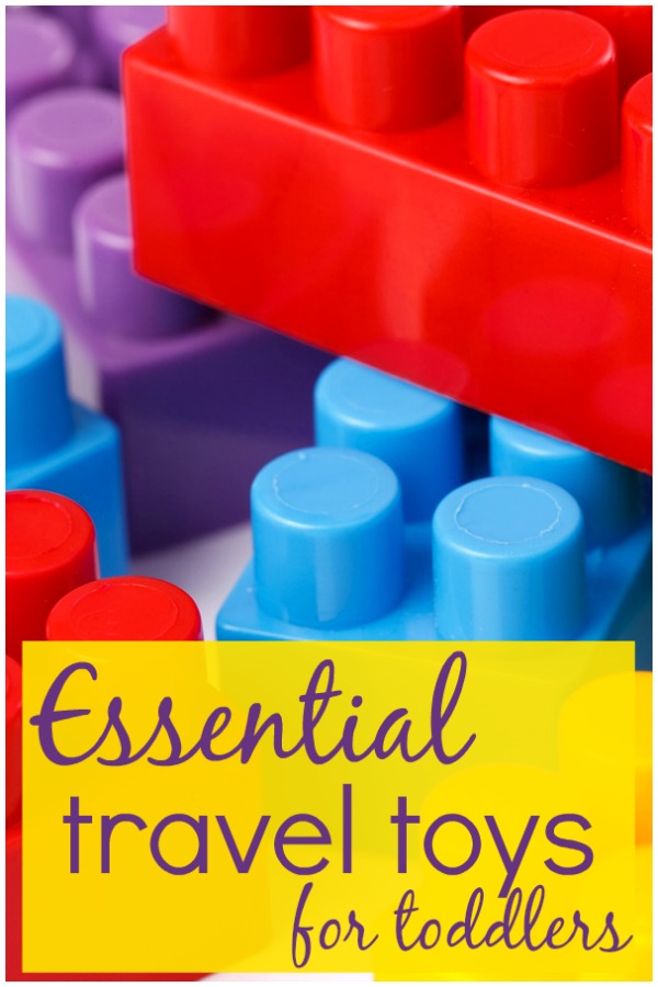 The essential checklist of toddler travel toys. I never travel without making sure my daughter has plenty to entertain her on the plane, train or ferry. From crayons and stickers to apps and finger pupppets, here is my essential travel checklist of toys for travel with a toddler.