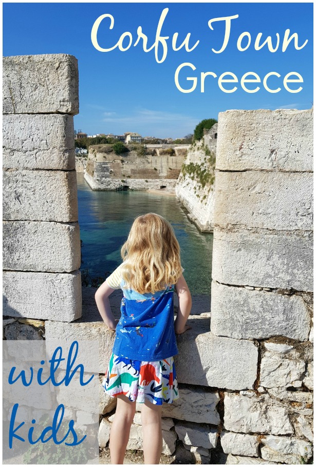 Exploring Corfu Town with kids - three things to do in the capital of Corfu, Greece on a family holiday, including the Old Venetian fortress, a quirky museum set in an aristocratic mansion and some of the secrets of the Unesco World Heritage site's long history.