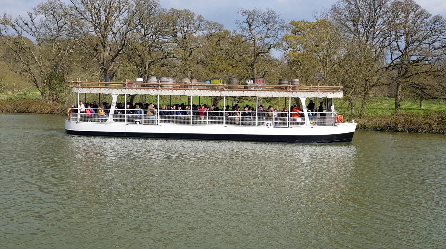 Jungle cruise boat at Longleat Safari Park