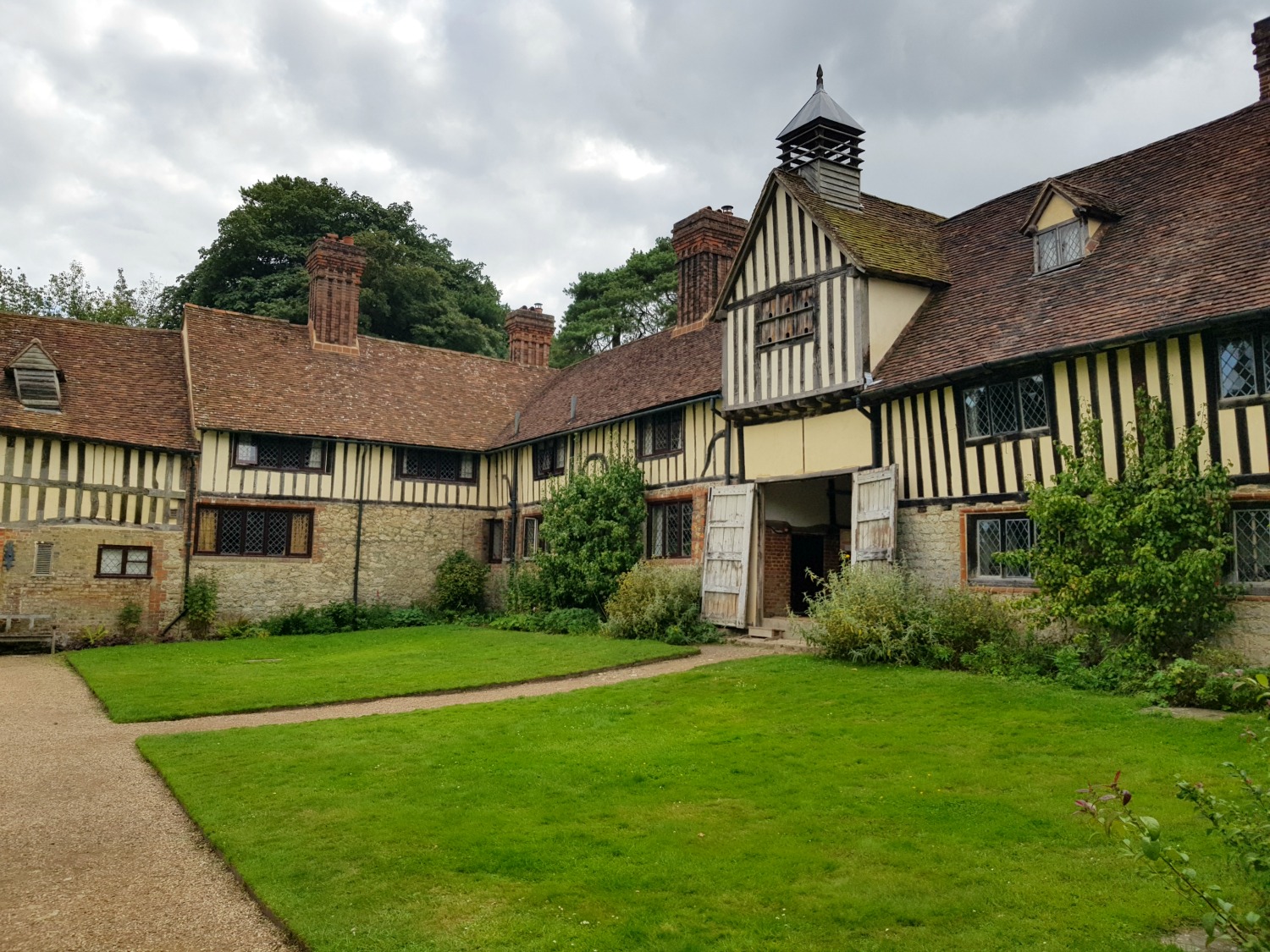 The old stables buildings at Ightham Mote in Kent