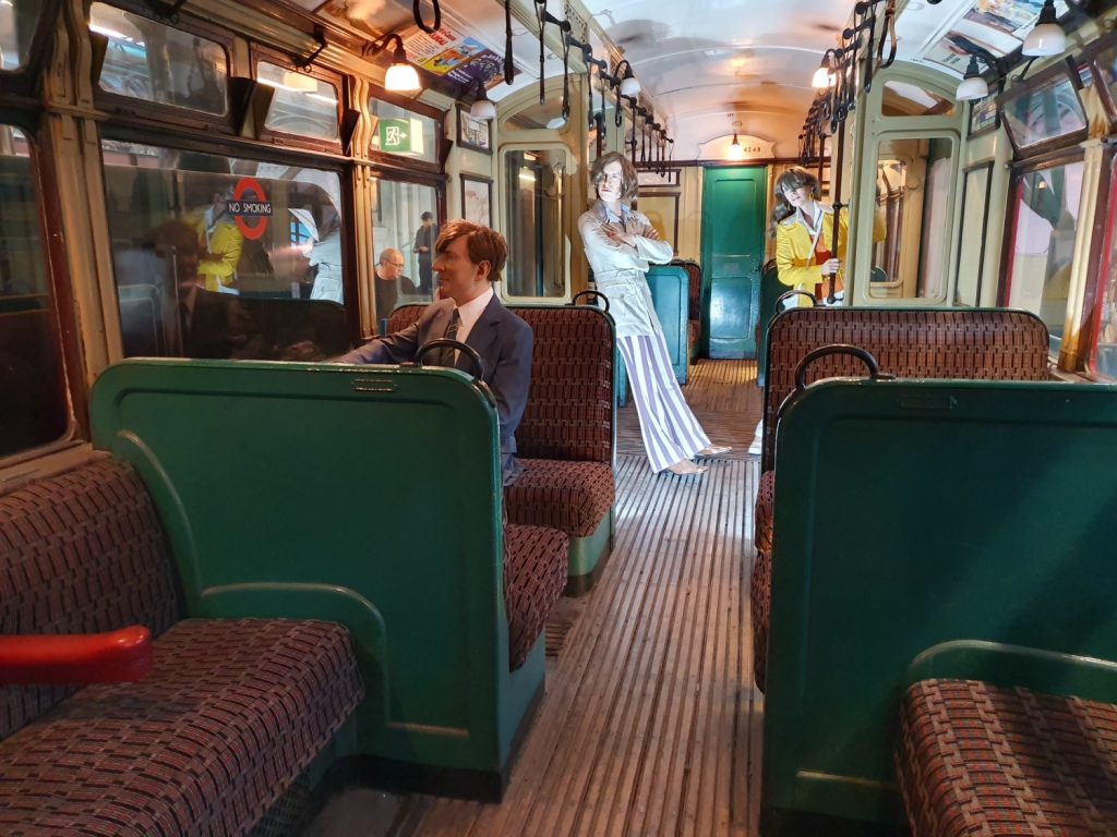 Old tube at the London Transport Museum
