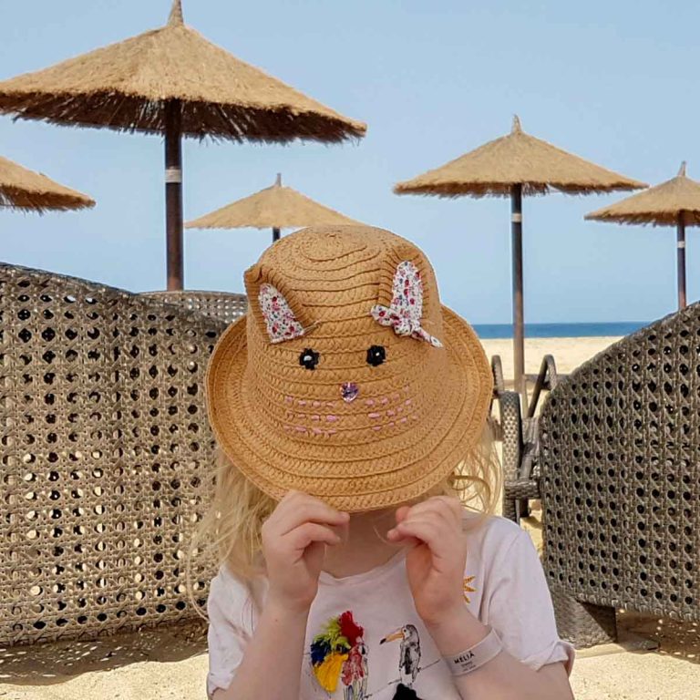 My daughter on the beach in Sal, Cape Verde. So should you visit Cape Verde with kids? My top tips on exploring these family-friendly islands off Africa