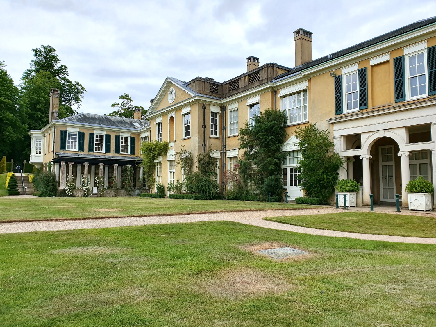 Exterior of Polesden Lacey National Trust house - our visit to the reopened site after lockdown