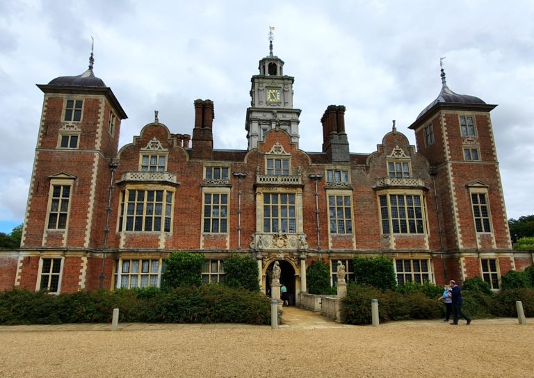 The facade of Blickling Hall in Norfolk, one of several great National Trust sites in Norfolk to visit with kids