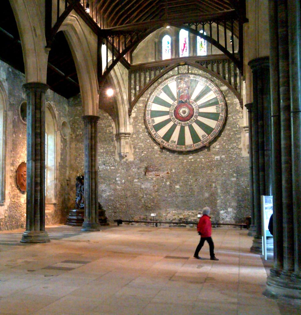 Round table at Winchester Great Hall - one of the historic sites and top things to do in Winchester with kids