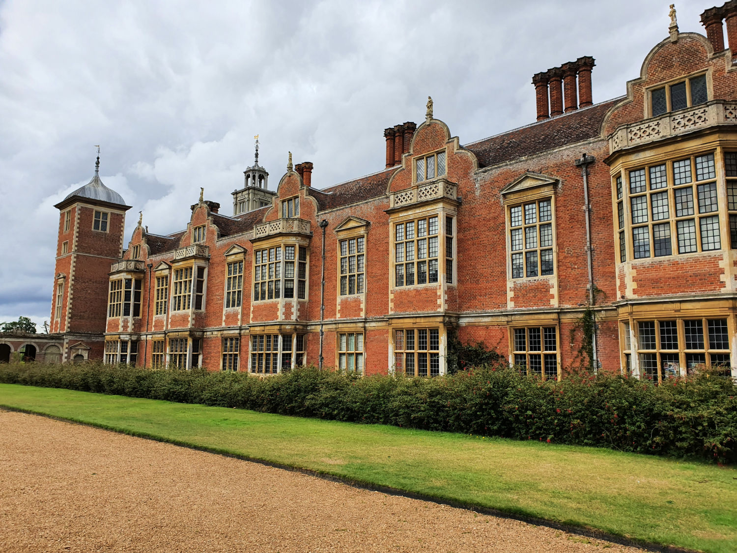 A view of the back of Blickling Hall National Trust - a day out at Blickling Hall with kids
