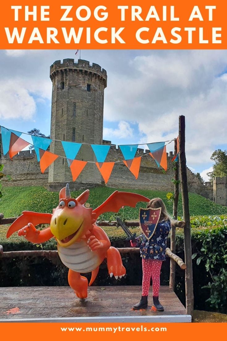 The Zog trail at Warwick Castle - my Warwick Castle Zog trail review, for a very fun new family activity at the historic site in Warwickshire, UK, including interactive games, a stamp trail, novice swordfighting and other great activities for kids at Warwick Castle after lockdown.