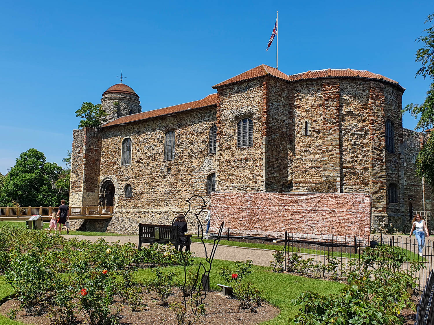 View of Colchester castle, home to the town's museum - one of my top things to do with kids in Colchester