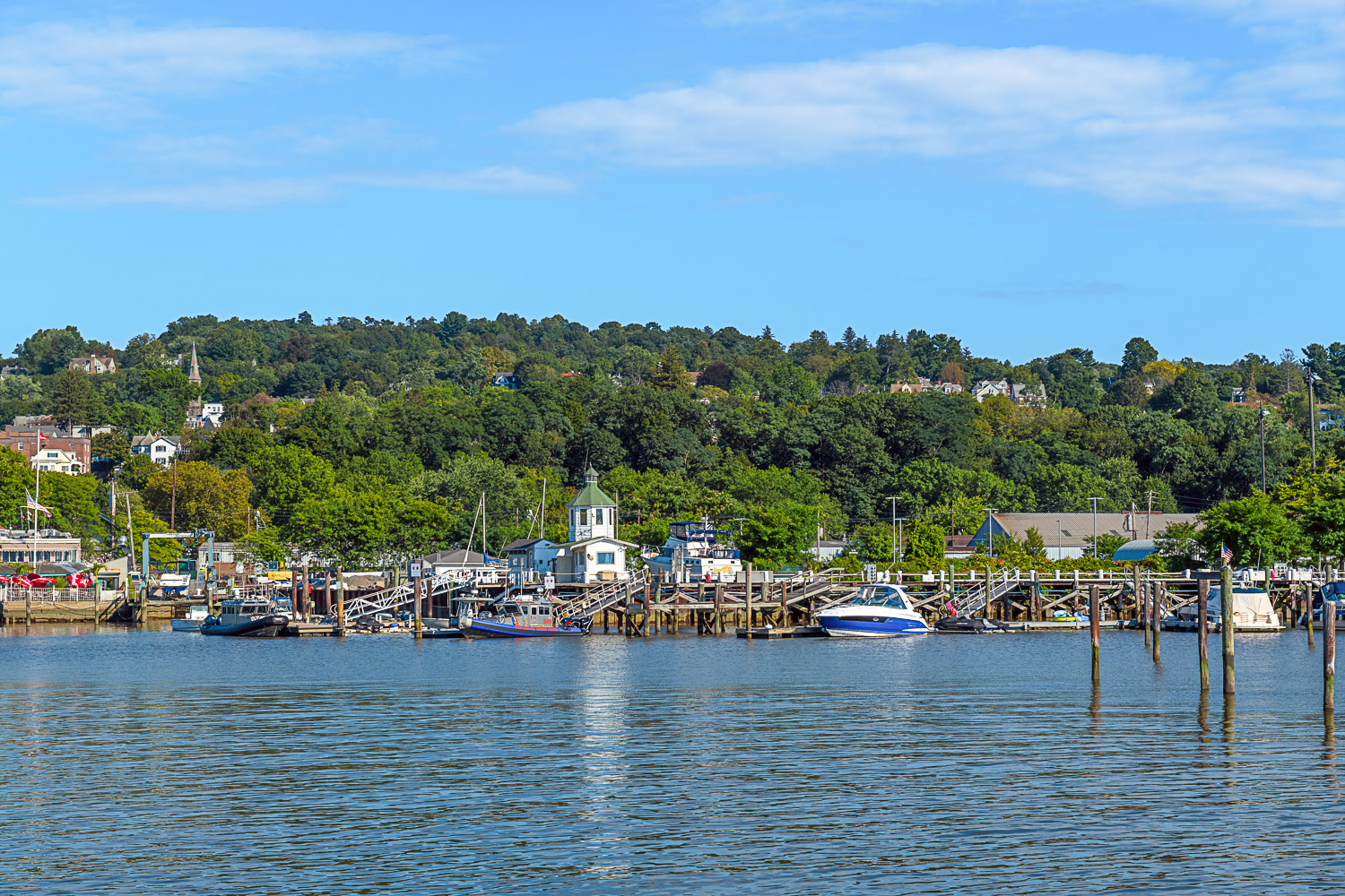 View towards Sleepy Hollow from the Hudson river - one of the best day trips with kids from New York city