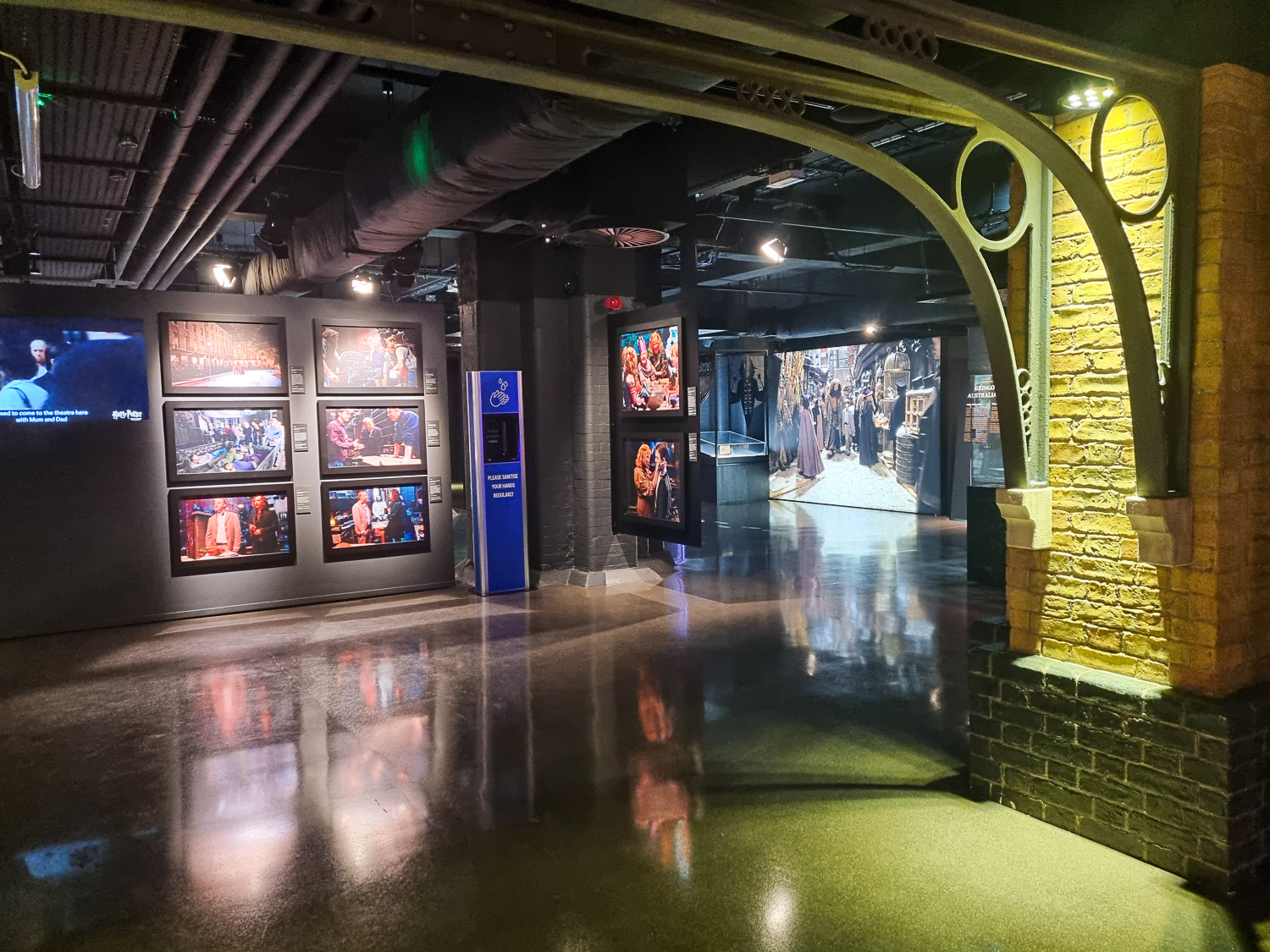 View of some of the displays including various photos in the Harry Potter Photo Exhibition in London: my review of a visit with kids