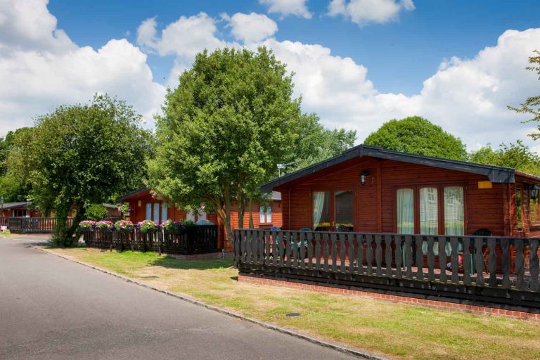 Milford Lodges at Shorefield country park in the New Forest