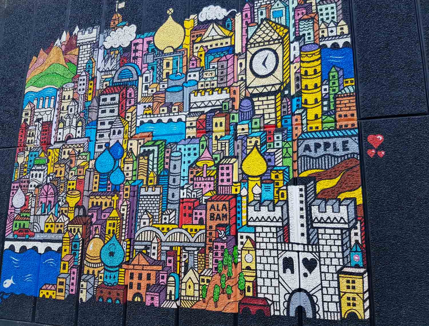Street art around the corner from Wahaca - my London South Bank walk for the best Instagram views