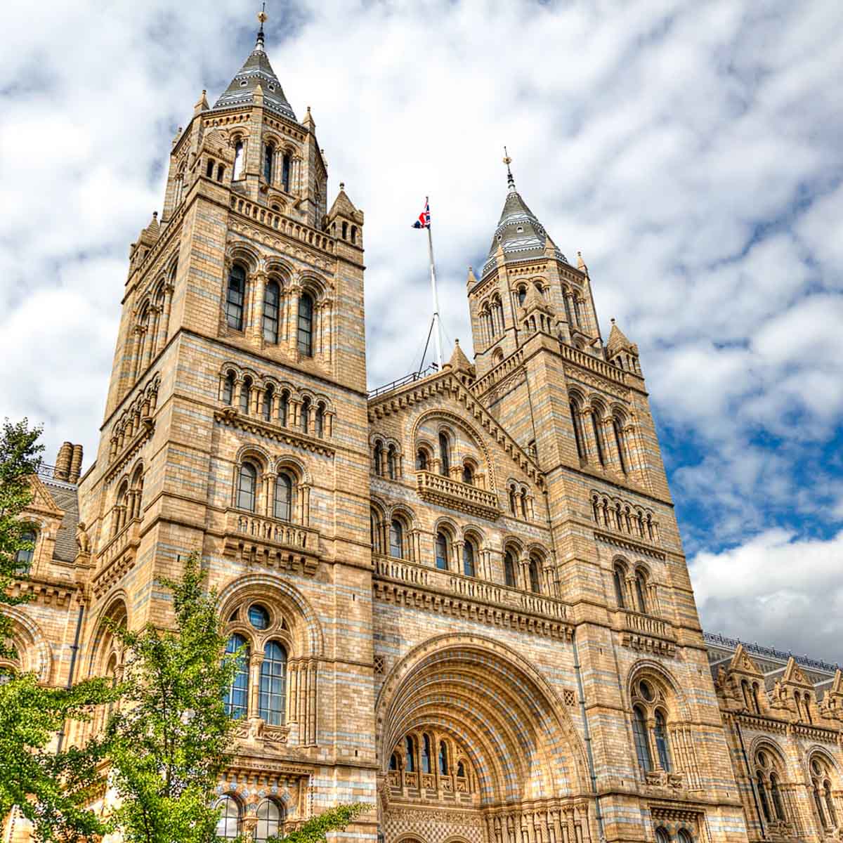 Exterior of the National History Museum in South Kensington - one of the best things to do in South Kensington with kids