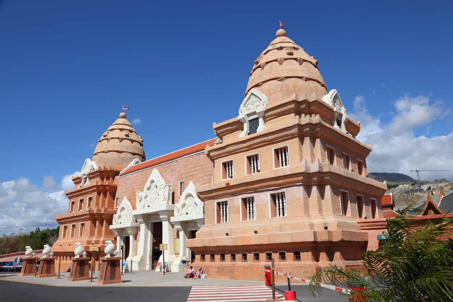 Thai style building at Siam Park, the world's best water park in Tenerife - my Siam Park tips if you're visiting with kids