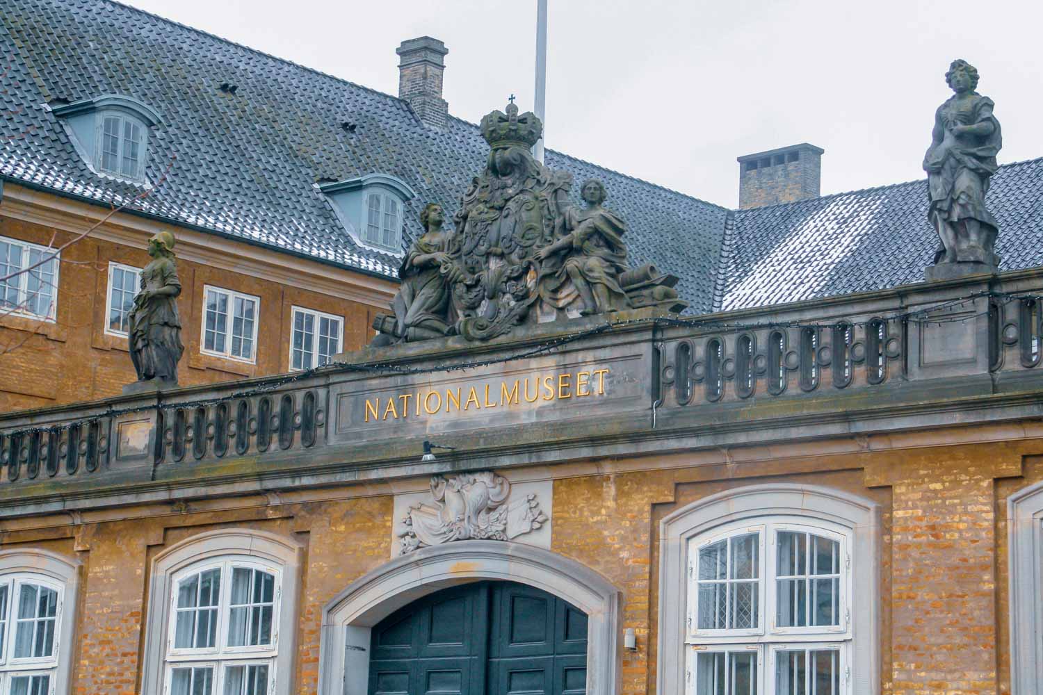 Exterior of the National Museum in Copenhagen - one of the family-friendly places to visit in the Danish capital