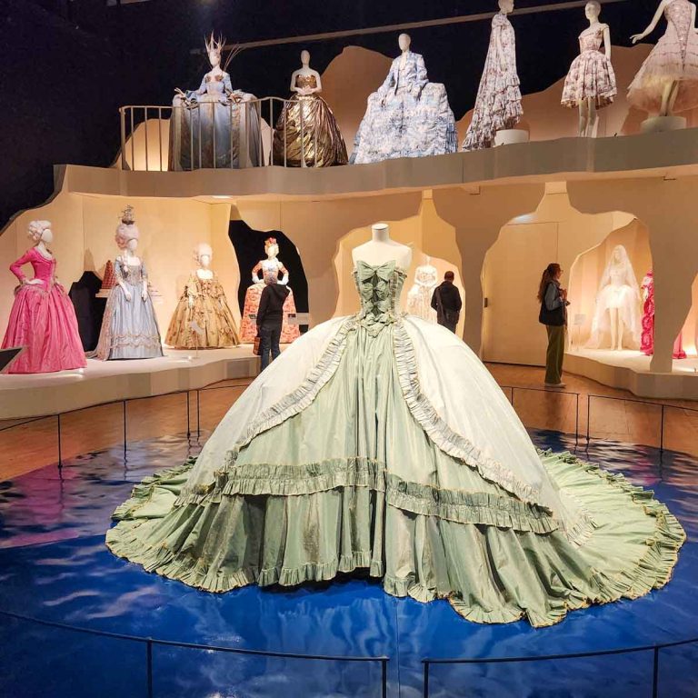 Fashion inspired by Marie Antoinette, from catwalk looks to outfits created for the film about her life on display as part of Marie Antoinette Style in London's V&A Museum