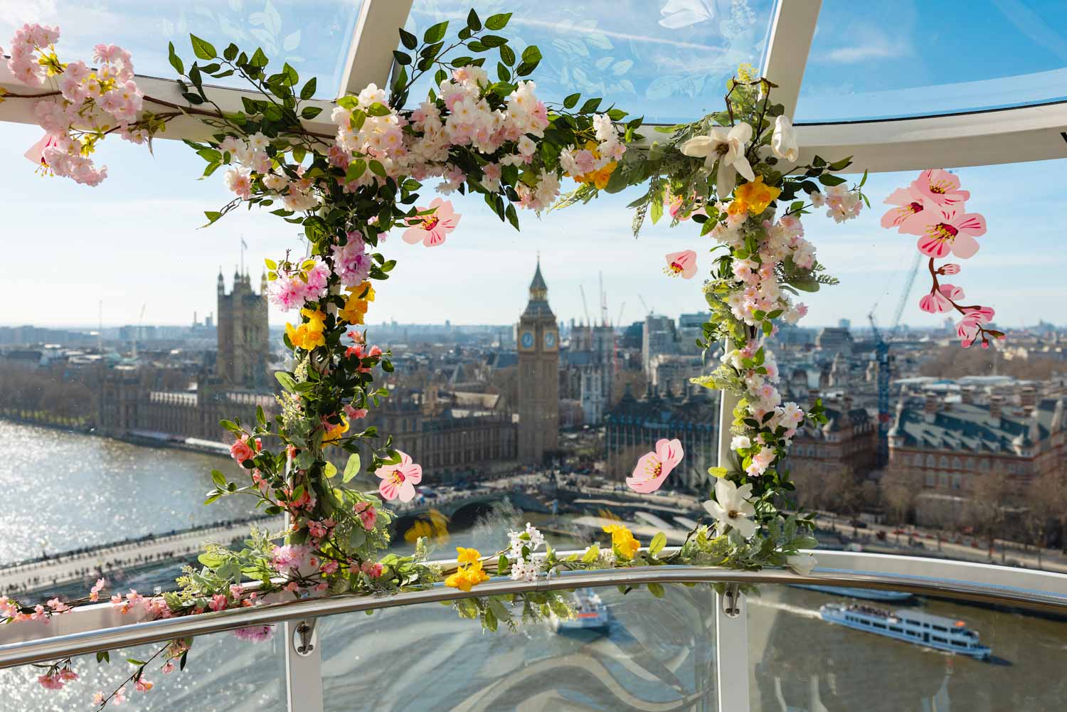 The new spring makeover for the London Eye capsules - a fun addition to an Easter day out in London with kids