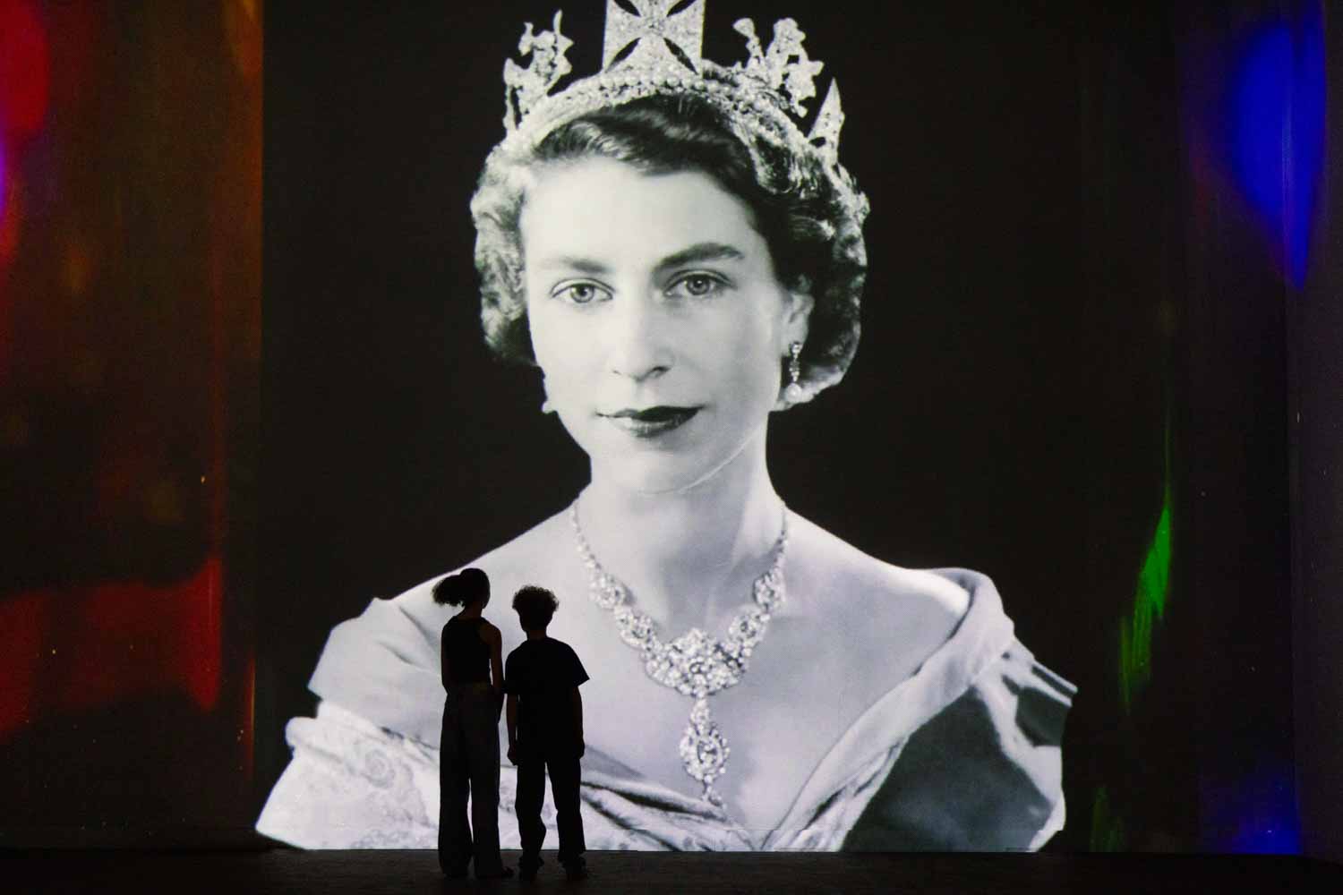 Queen Elizabeth II in Stories - Brought to Life at FRAMELESS London - one of the new attractions in London this May half-term