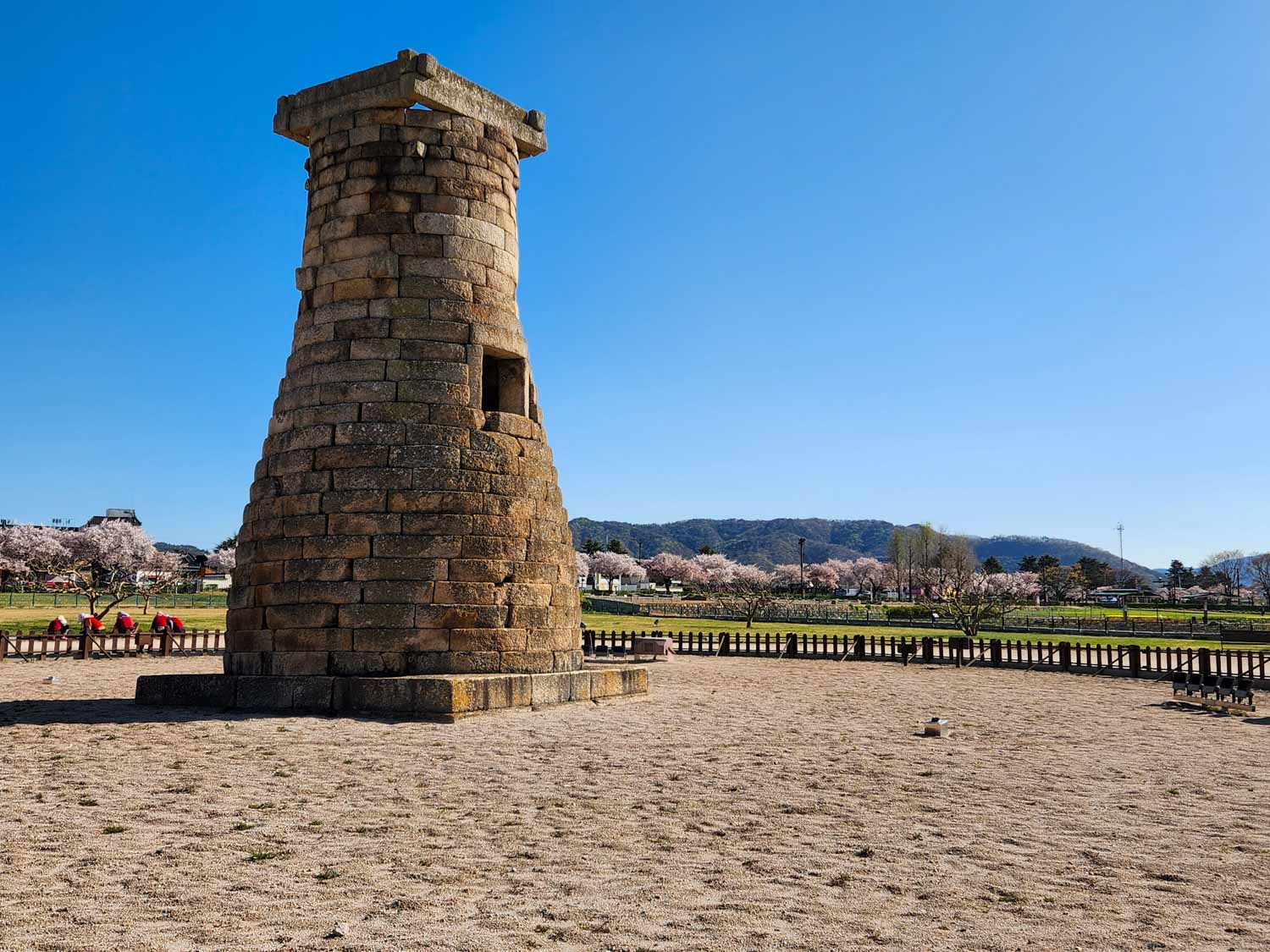 The Cheomseongdae observatory in Gyeongju - the ancient tower is one of the things to see in Gyeongju with kids