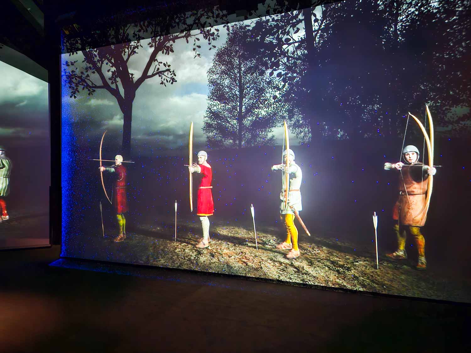 Video of archers firing as they would have done during the battle of Bannockburn - the Bannockburn Experience is one of the best things to do in Stirling with kids