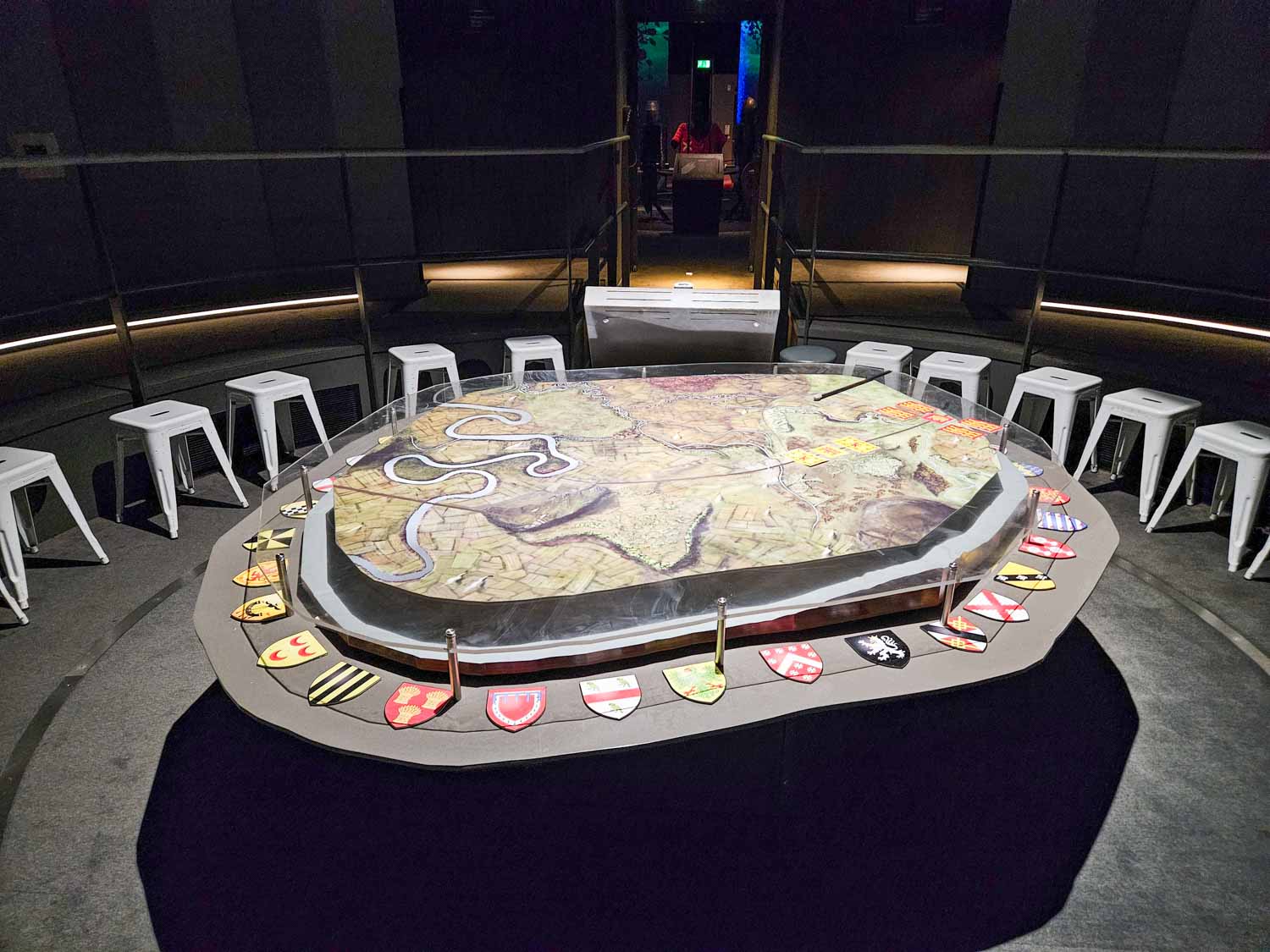 Model of the landscape where the battle of Bannockburn was fought - the Bannockburn Experience is one of the best things to do in Stirling with kids
