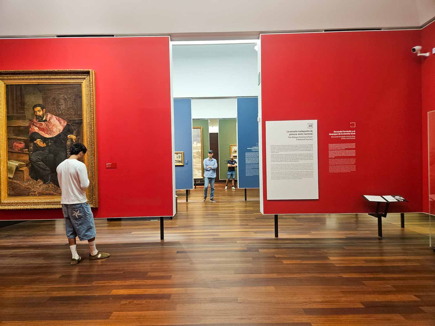 Some of the artworks on display at the Museum of Malaga - one of the many places to visit in Malaga with kids who love art